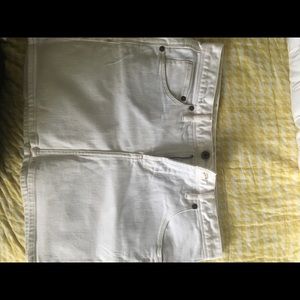 Madewell denim white skirt